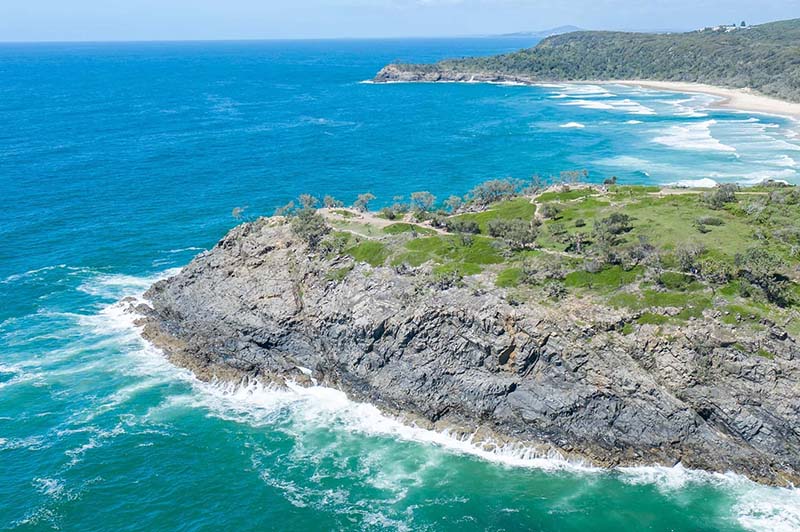 Noosa in winter -Noosa National Park coast line